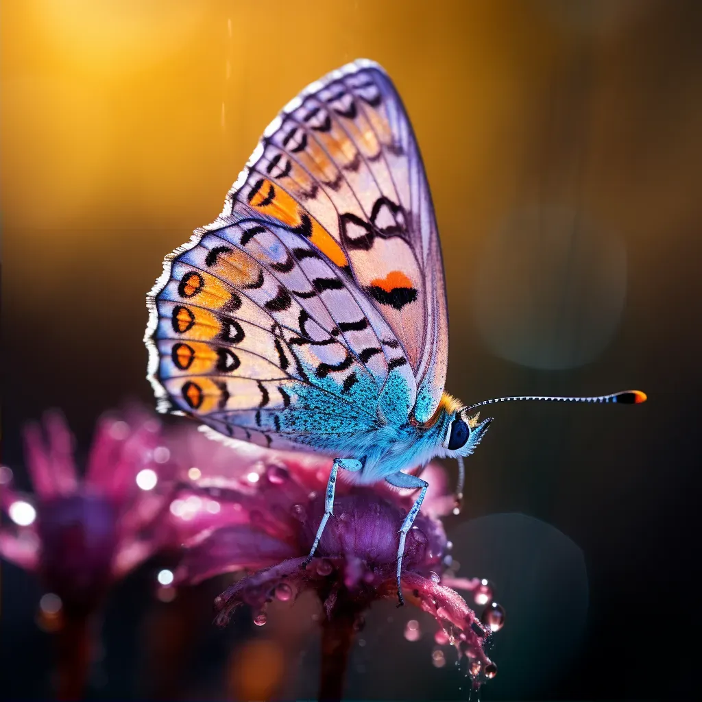 butterfly wings close-up - Image 2