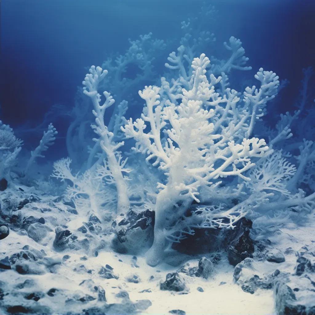 Image of a bleached coral reef symbolizing ocean warming - Image 2