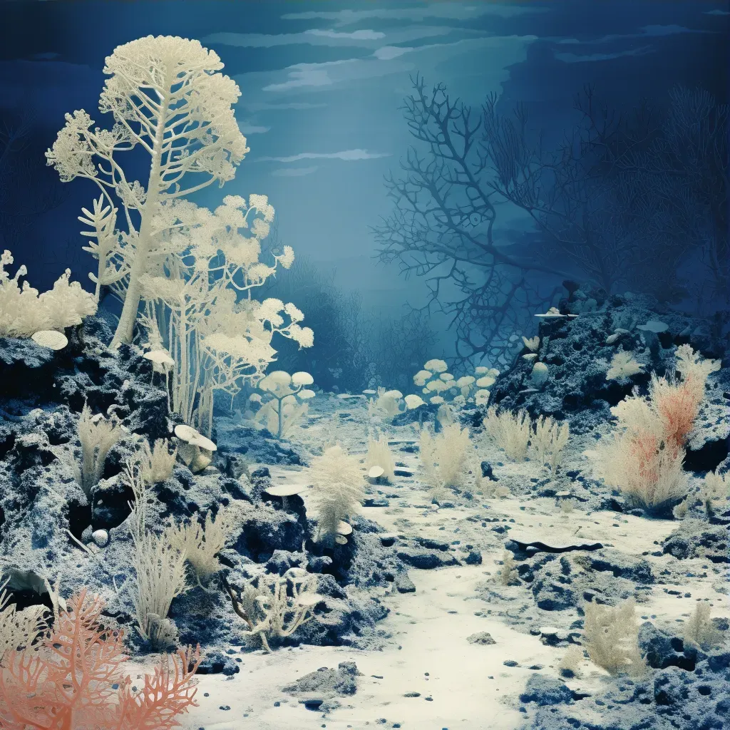 Image of a bleached coral reef symbolizing ocean warming - Image 3