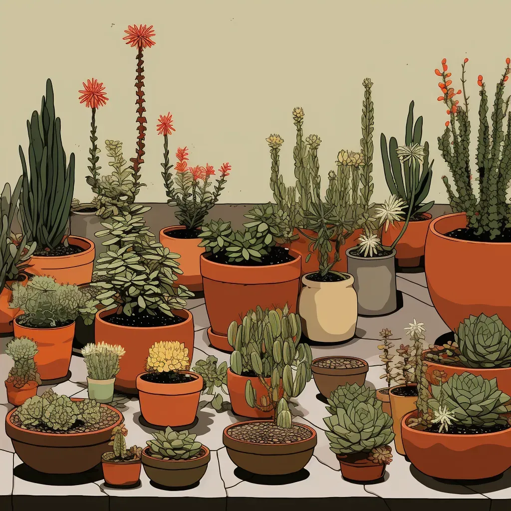 Image of a variety of succulent plants in a terracotta pot - Image 4