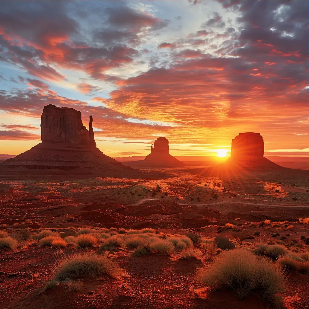 Monument Valley Navajo sunrise - Image 3