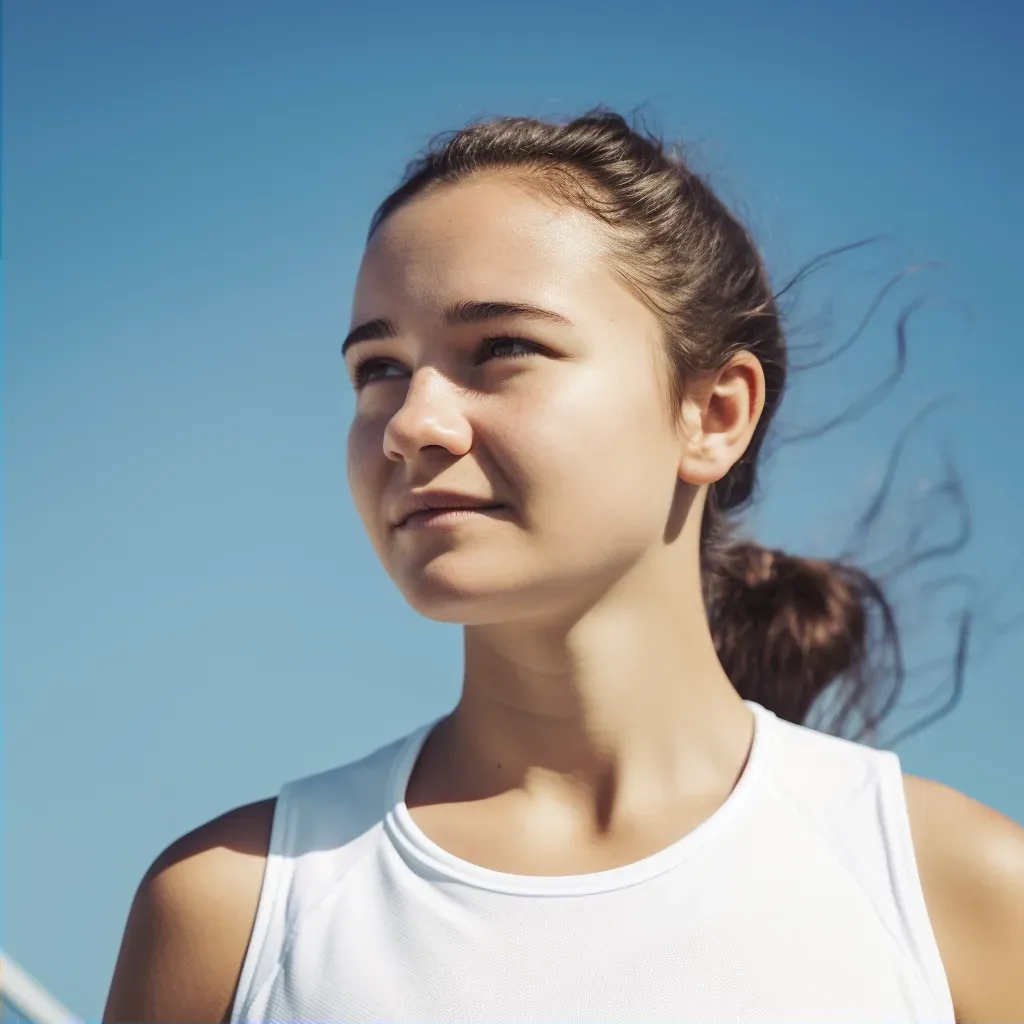 female tennis player portrait - Image 2