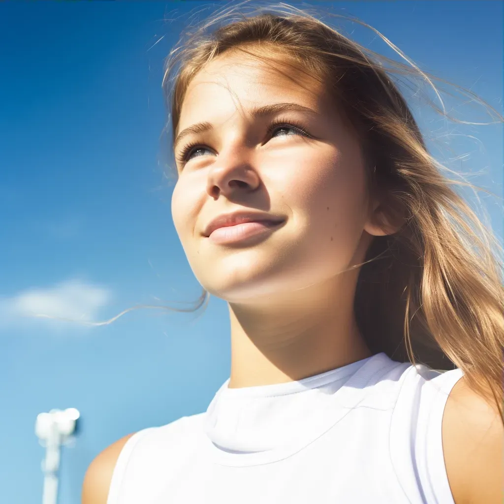 female tennis player portrait - Image 3