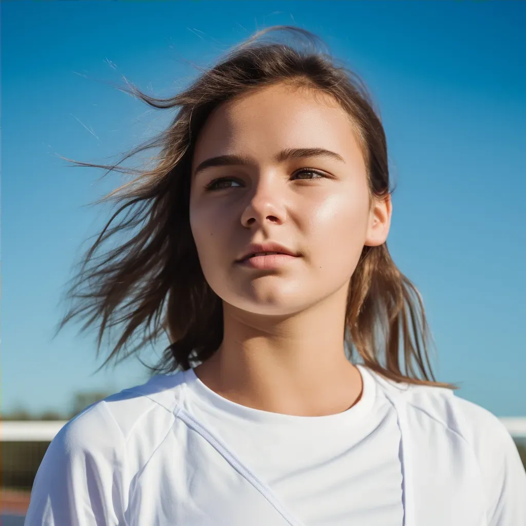 female tennis player portrait - Image 4