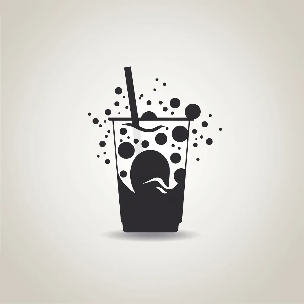 Modern Bubble Tea Shop Logo