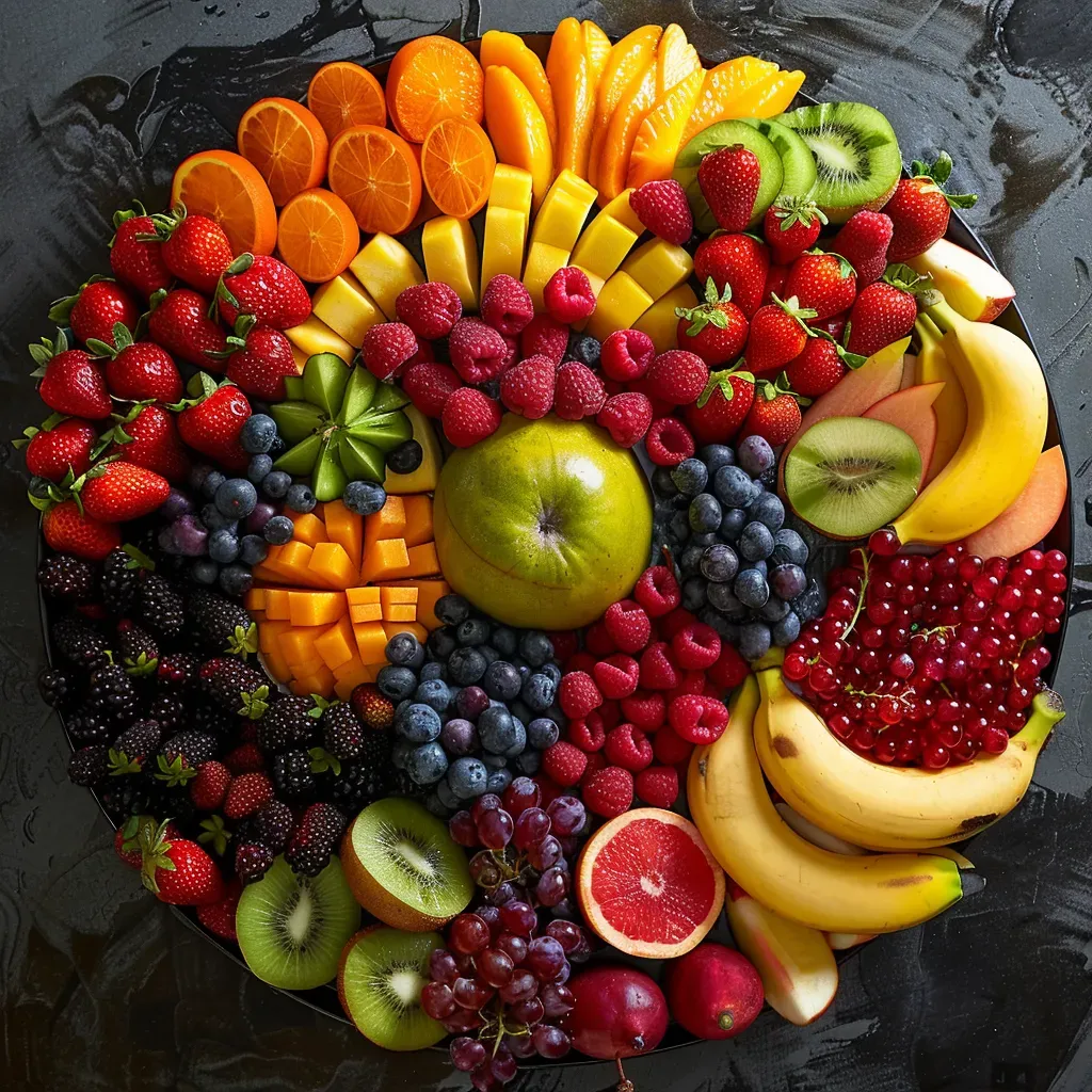 Colorful tropical fruit platter, shot on Canon EOS 80D - Image 3