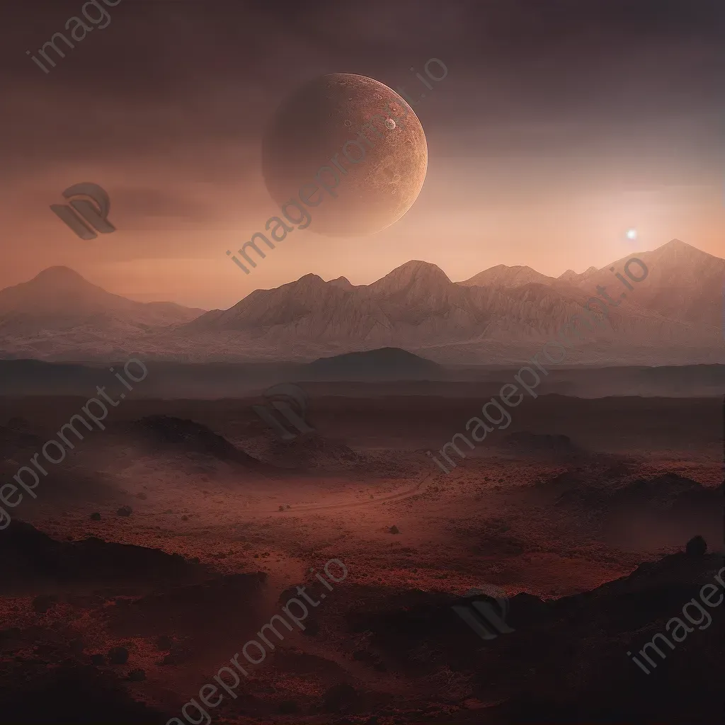 Venus hazy planet with volcanic landscapes - Image 1