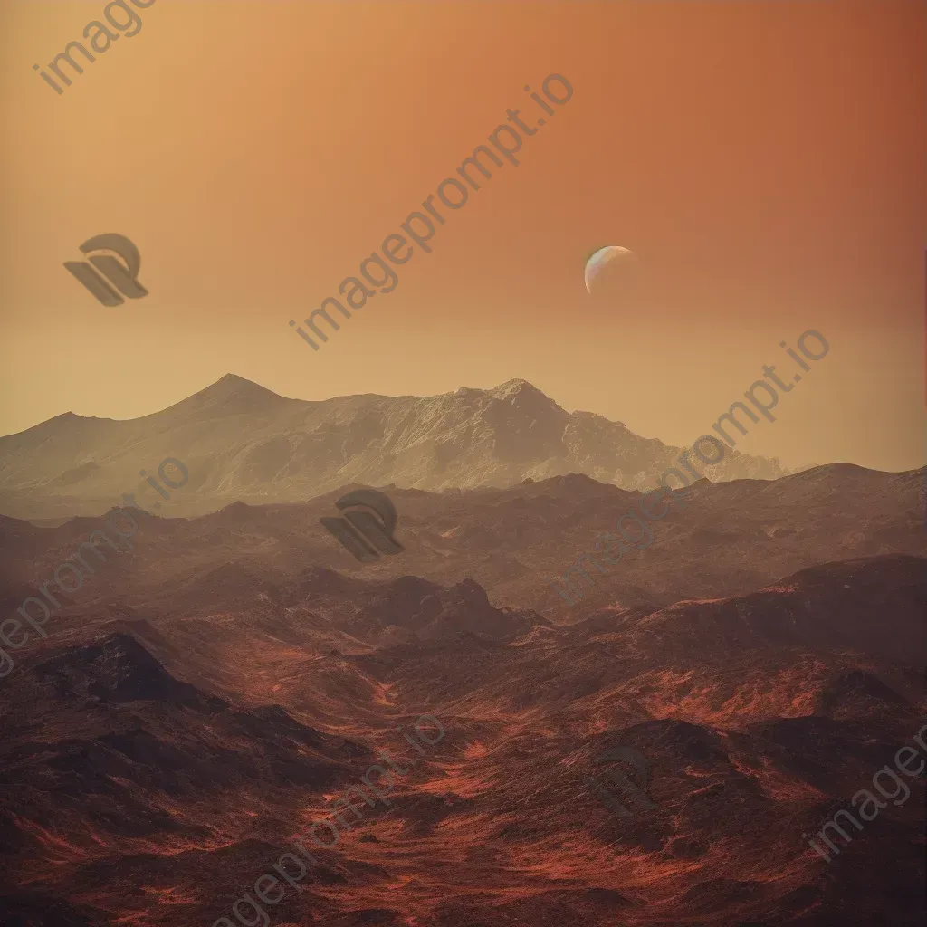 Venus hazy planet with volcanic landscapes - Image 3