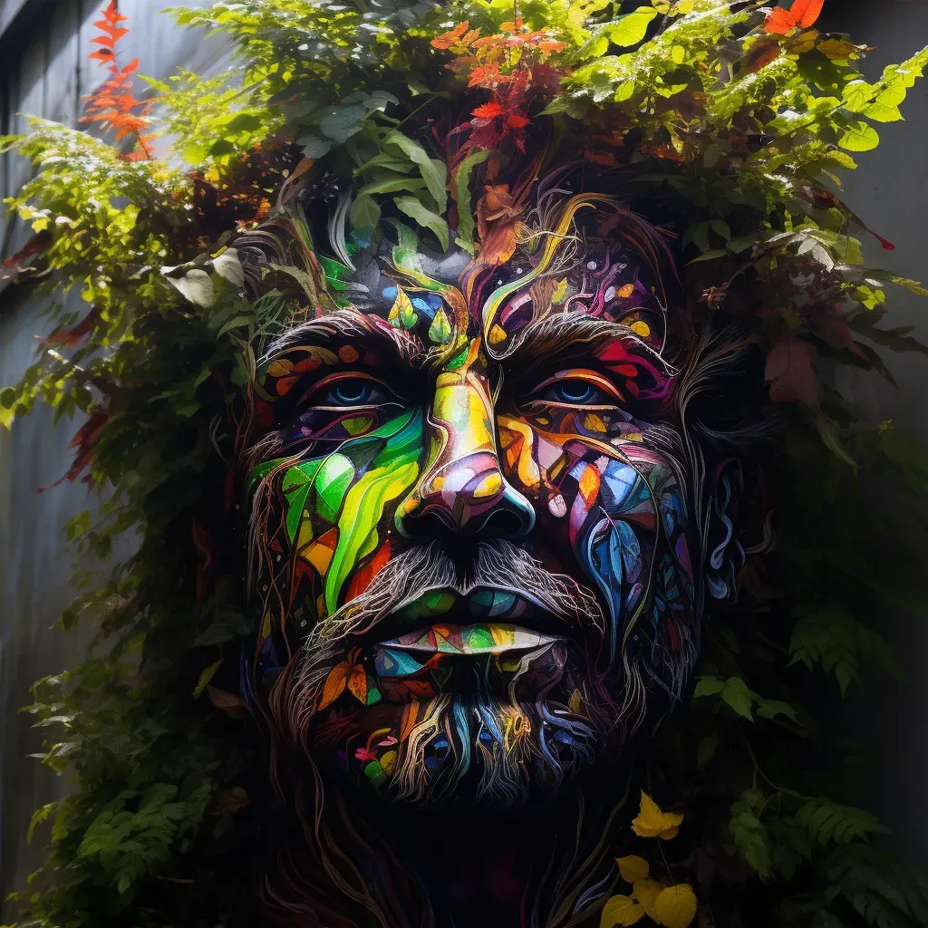 Artistic depiction of the Celtic legend of the Green Man - Image 4