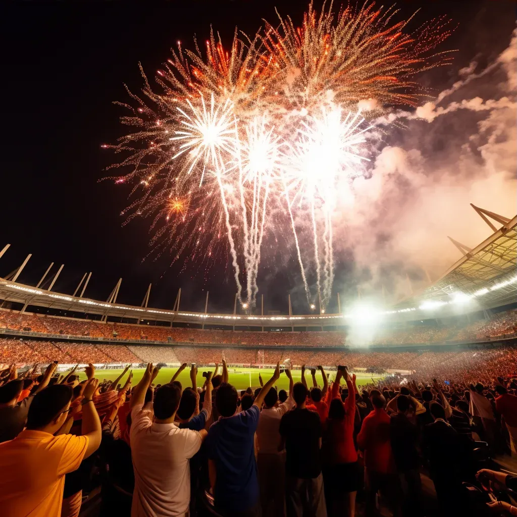 Stadium with fireworks - Image 3