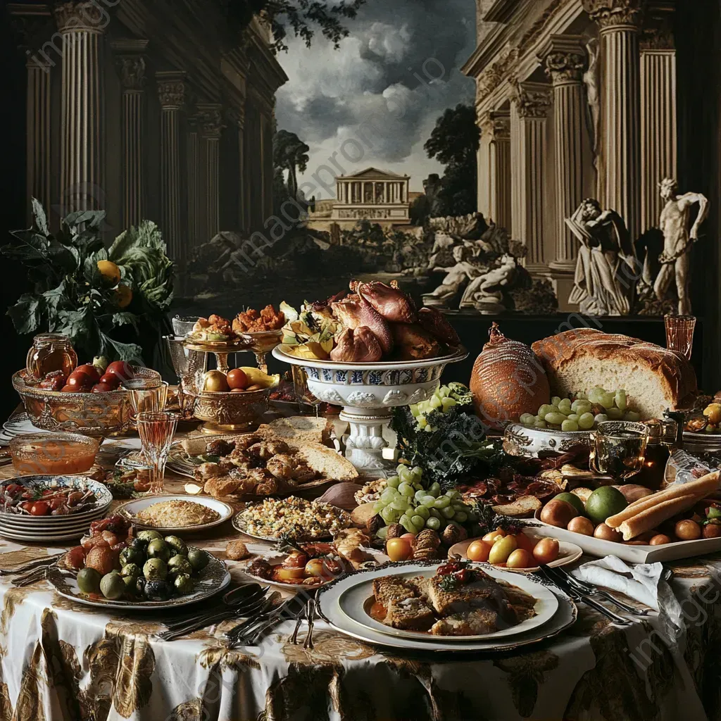 Lavish ancient Roman banquet brought to life in Baroque style - Image 1