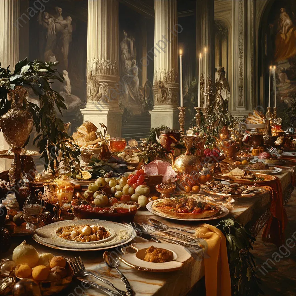 Lavish ancient Roman banquet brought to life in Baroque style - Image 3