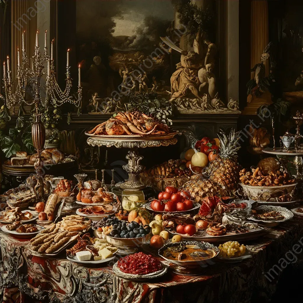 Lavish ancient Roman banquet brought to life in Baroque style - Image 4