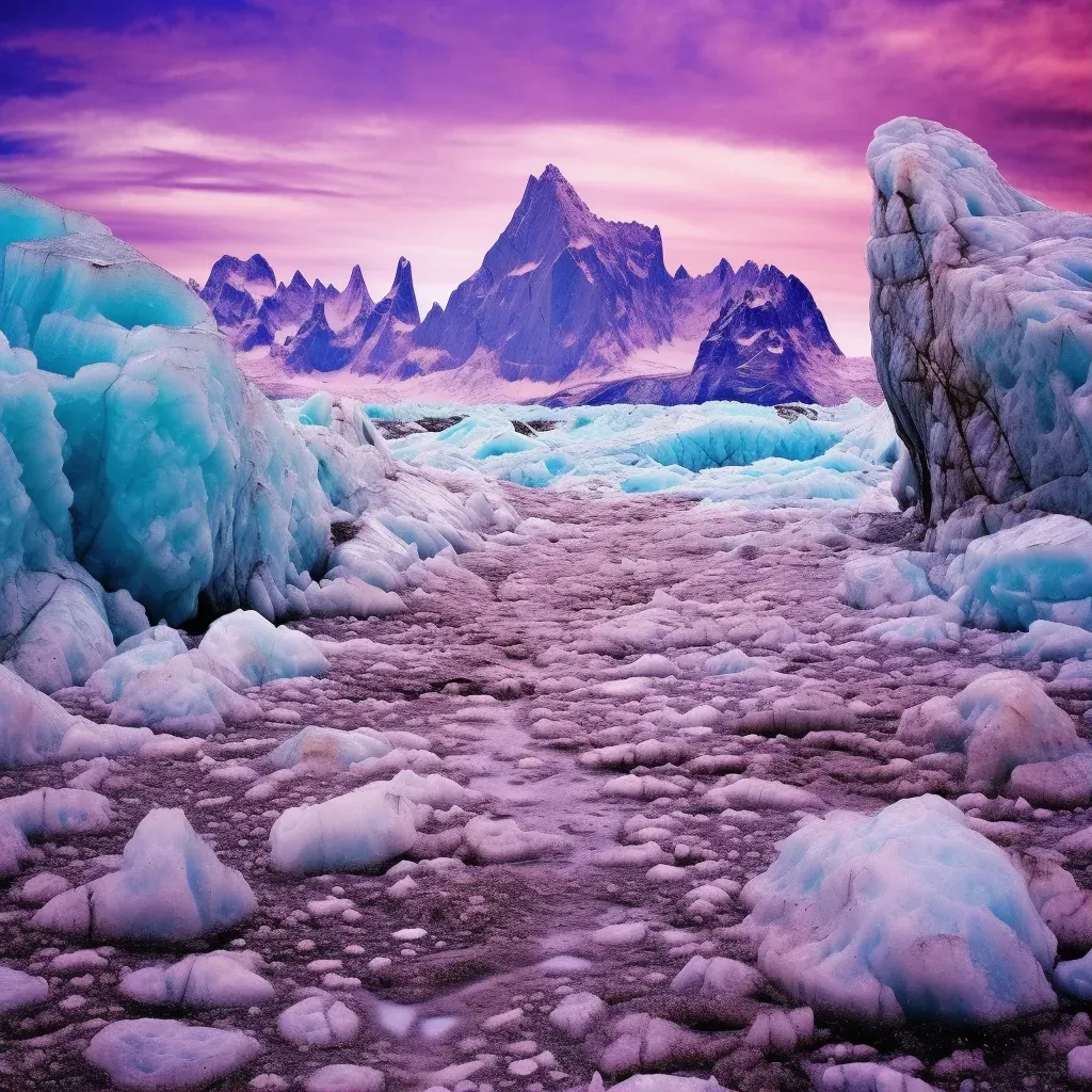 Image of ice formations and glaciers in the Patagonian ice fields - Image 1