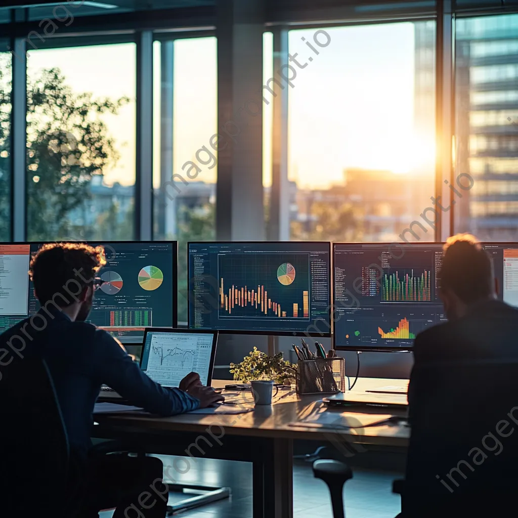 Developers collaborating in a bright workspace on cloud computing projects. - Image 2