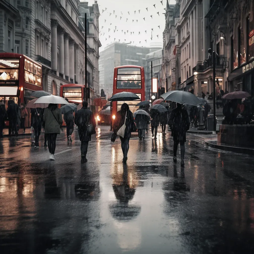 Rainy day street scene - Image 3