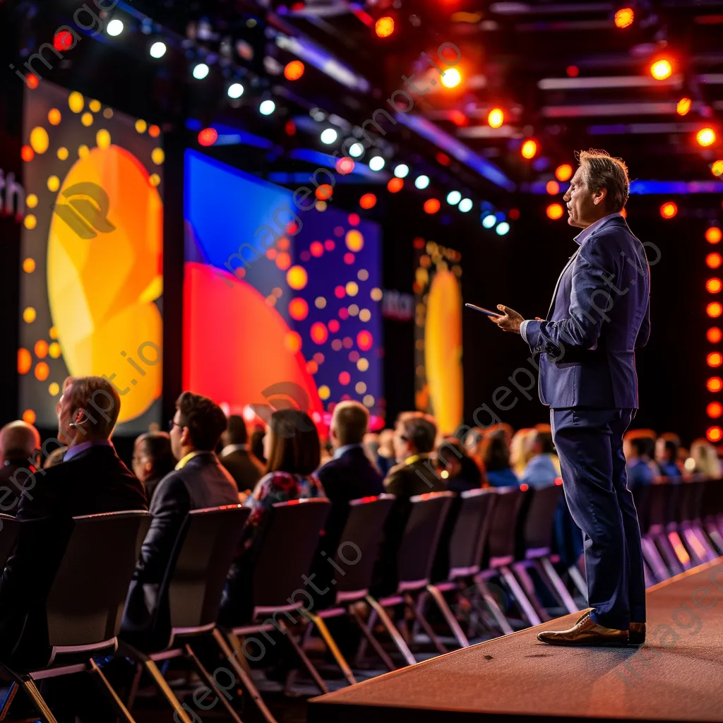 Speaker presenting at a business summit - Image 4