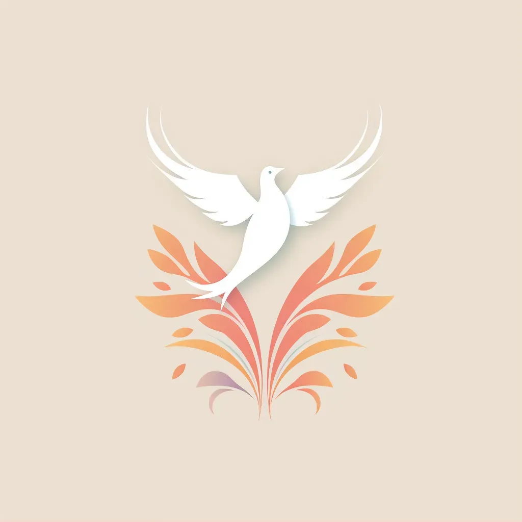 Dove icon logo design for hospice care facility - Image 1