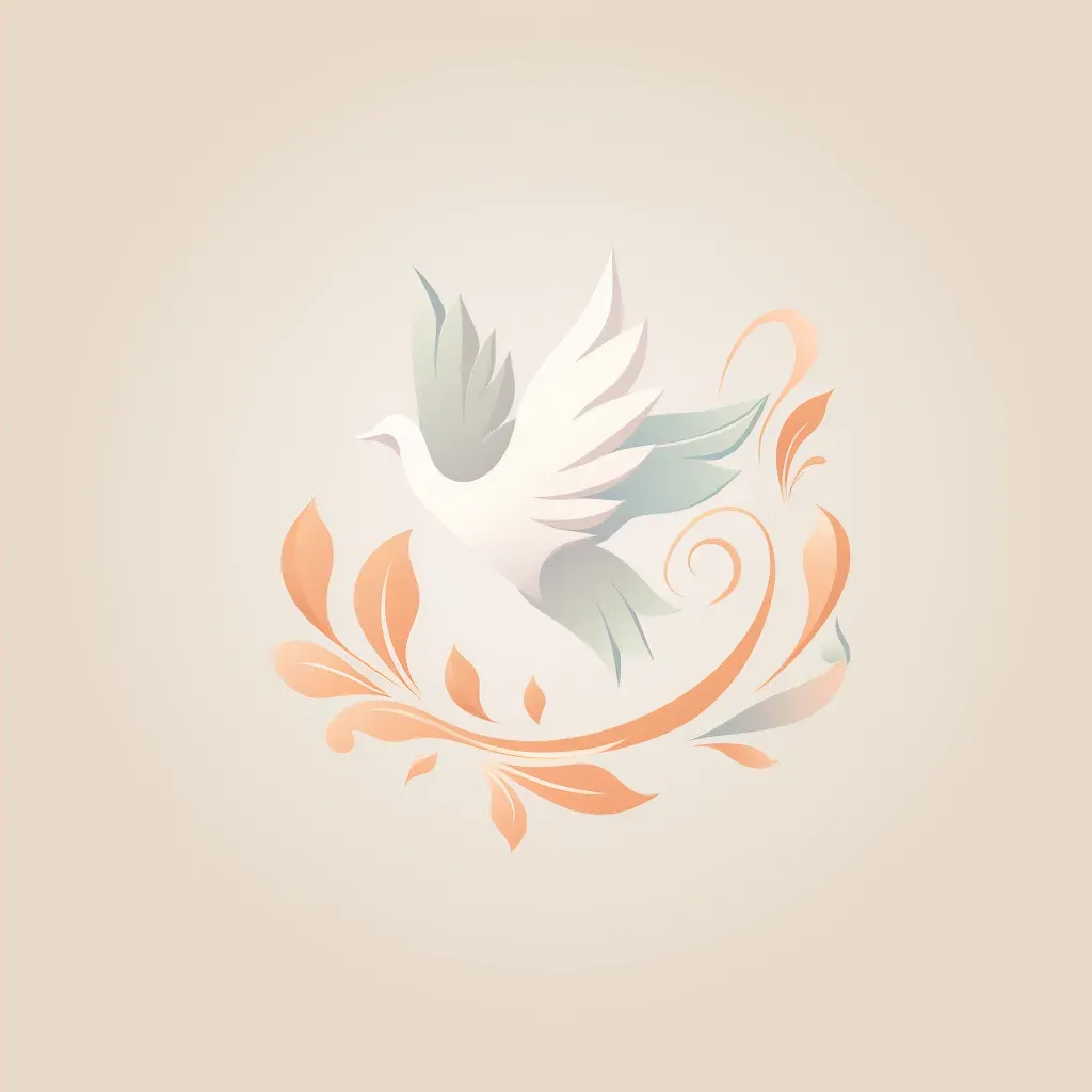 Dove icon logo design for hospice care facility - Image 4