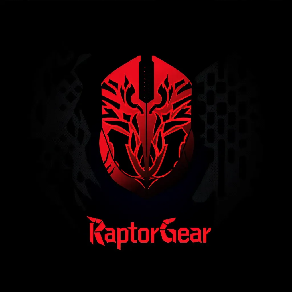 Bold and edgy logo with a gaming mouse icon in red and black - Image 4