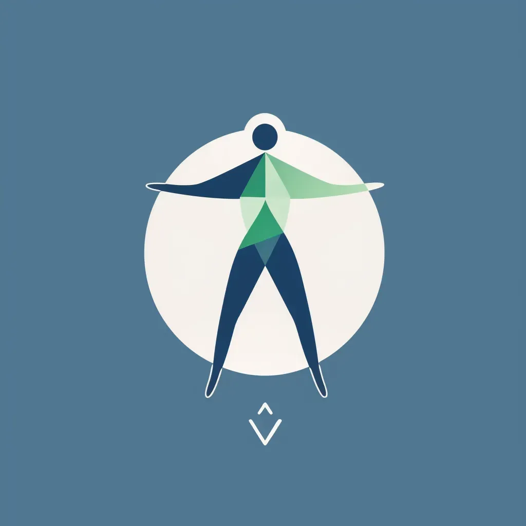 Human figure icon logo design for physical therapy center - Image 2