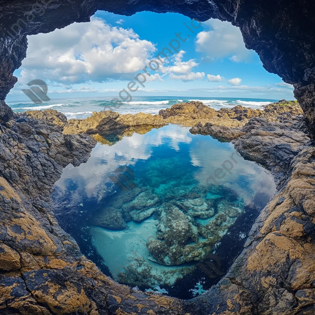 Contrasting colors in a rock pool - Image 3