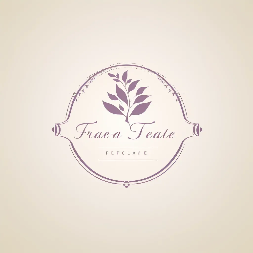 Elegant and sophisticated logo design with tea leaf icon - Image 4