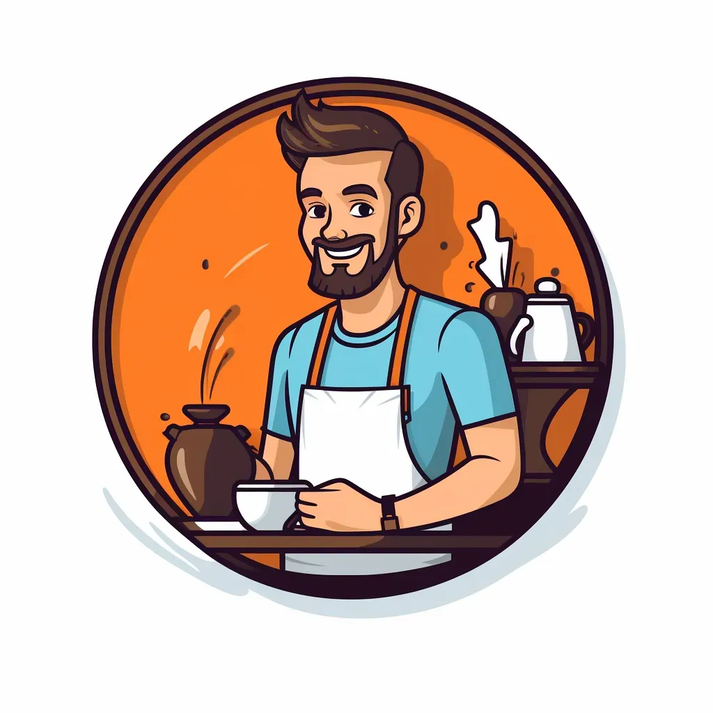 Coffee Shop and Barista Logo