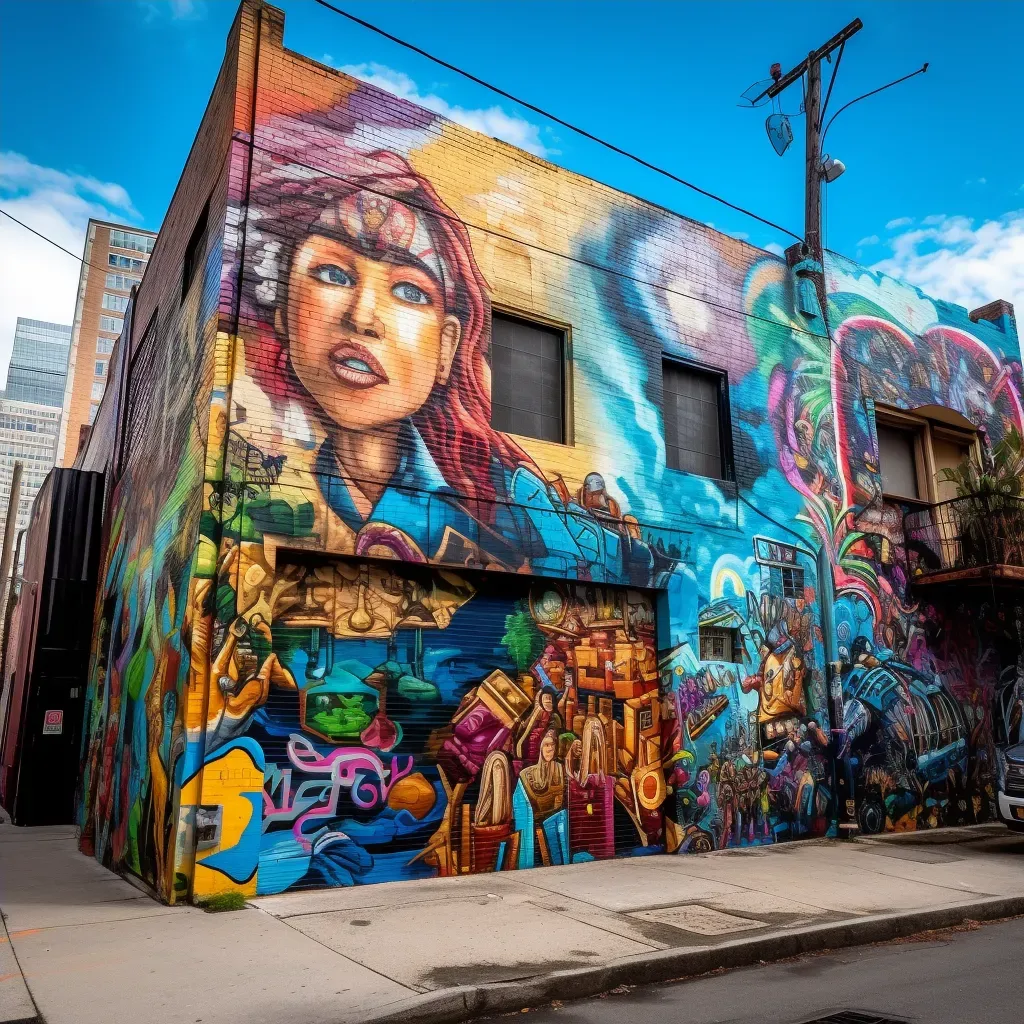 Urban street art tour with colorful murals and graffiti - Image 4