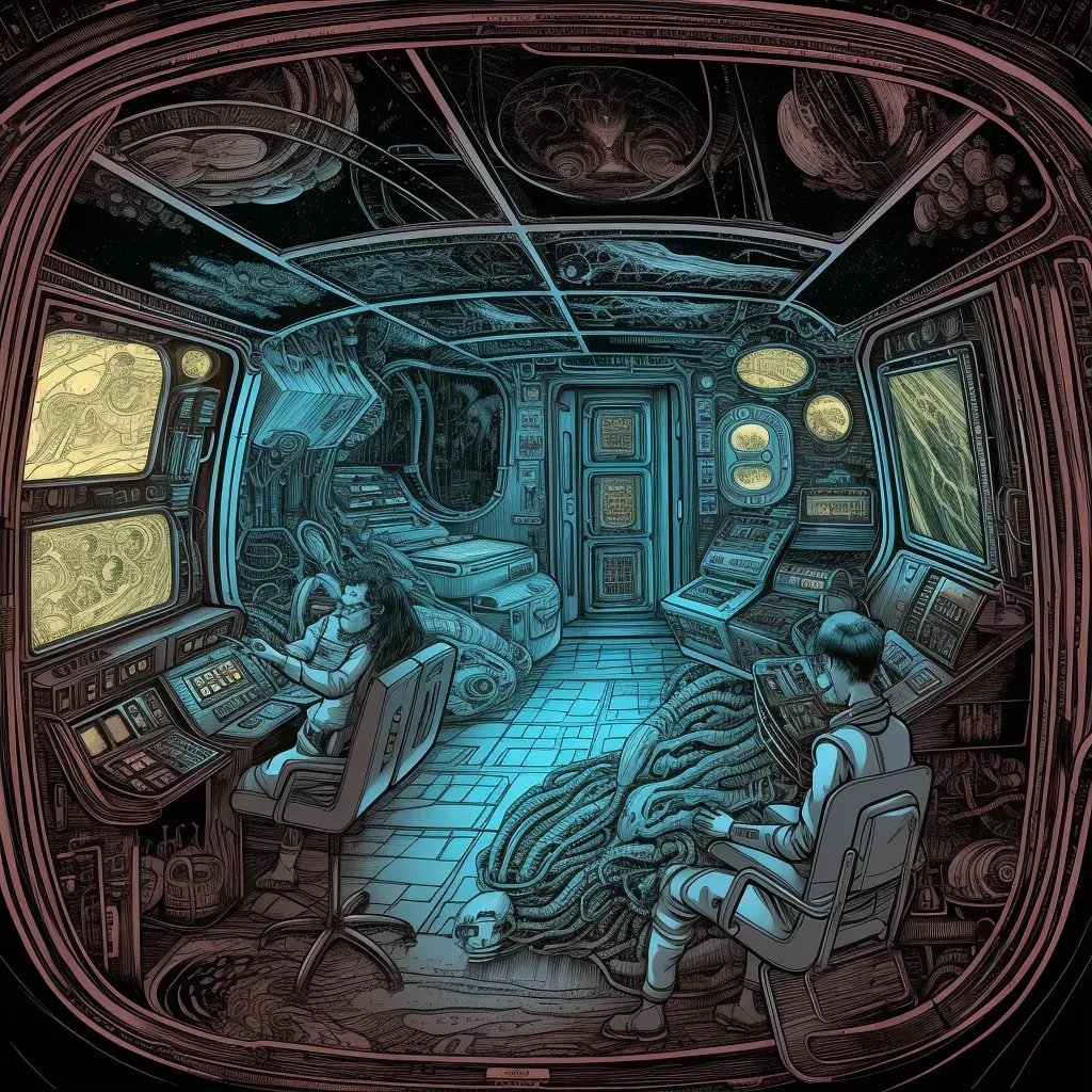 Spaceship interior on interstellar journey - Image 1