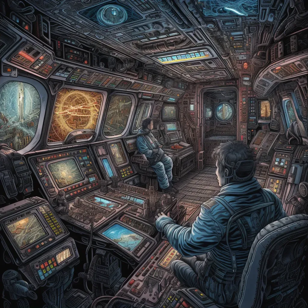 Spaceship interior on interstellar journey - Image 2