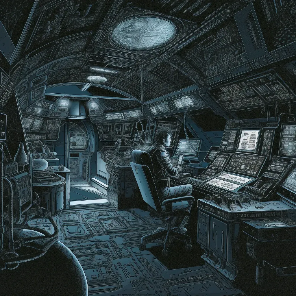 Spaceship interior on interstellar journey - Image 3