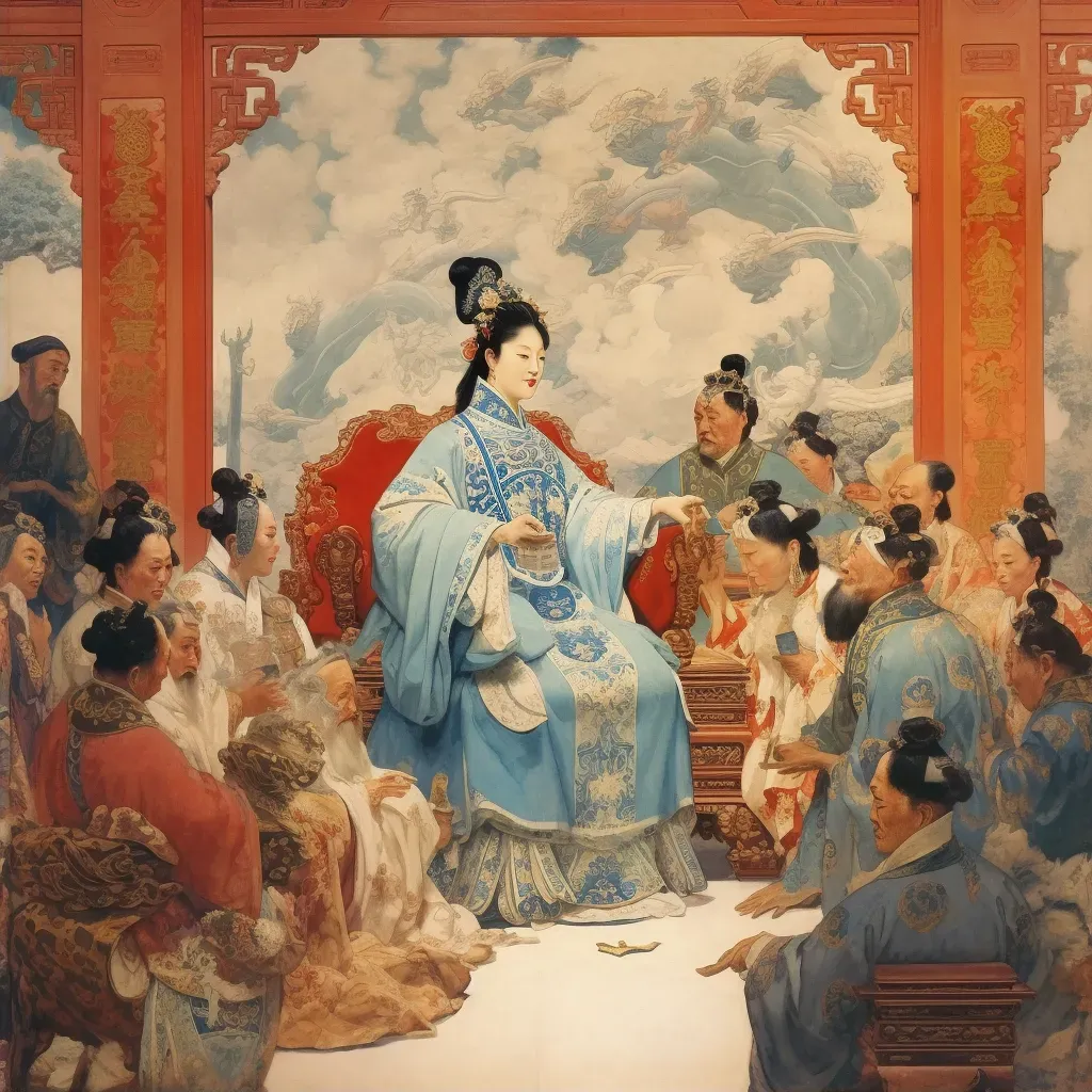 Empress Dowager Cixi holding court in Forbidden City - Image 2