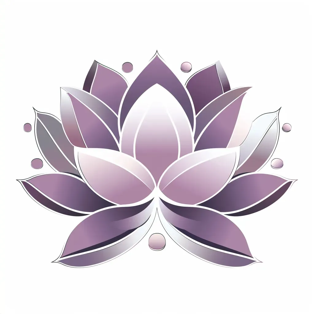 Logo with a blooming lotus flower, symbolizing resilience and new beginnings. - Image 2