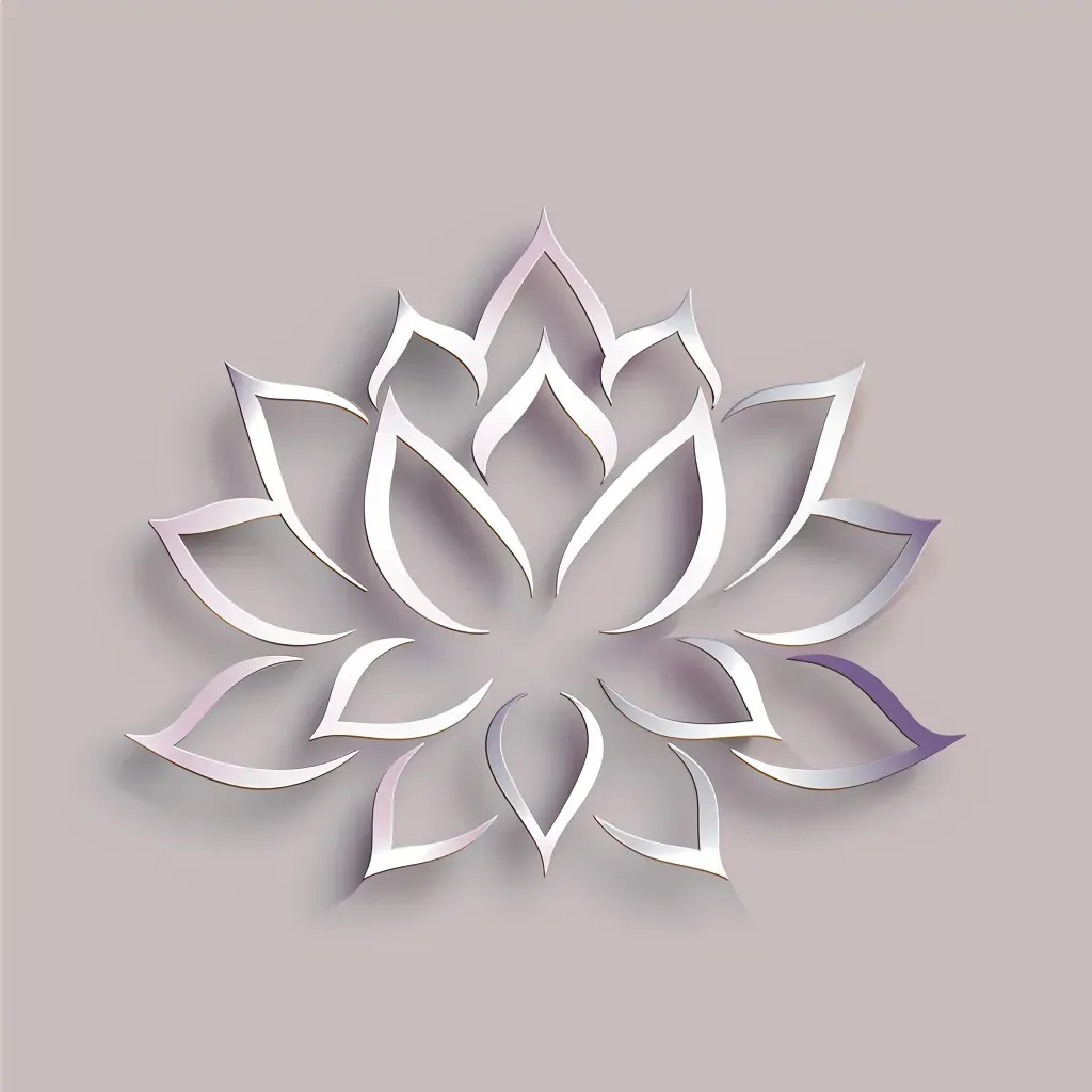 Logo with a blooming lotus flower, symbolizing resilience and new beginnings. - Image 4