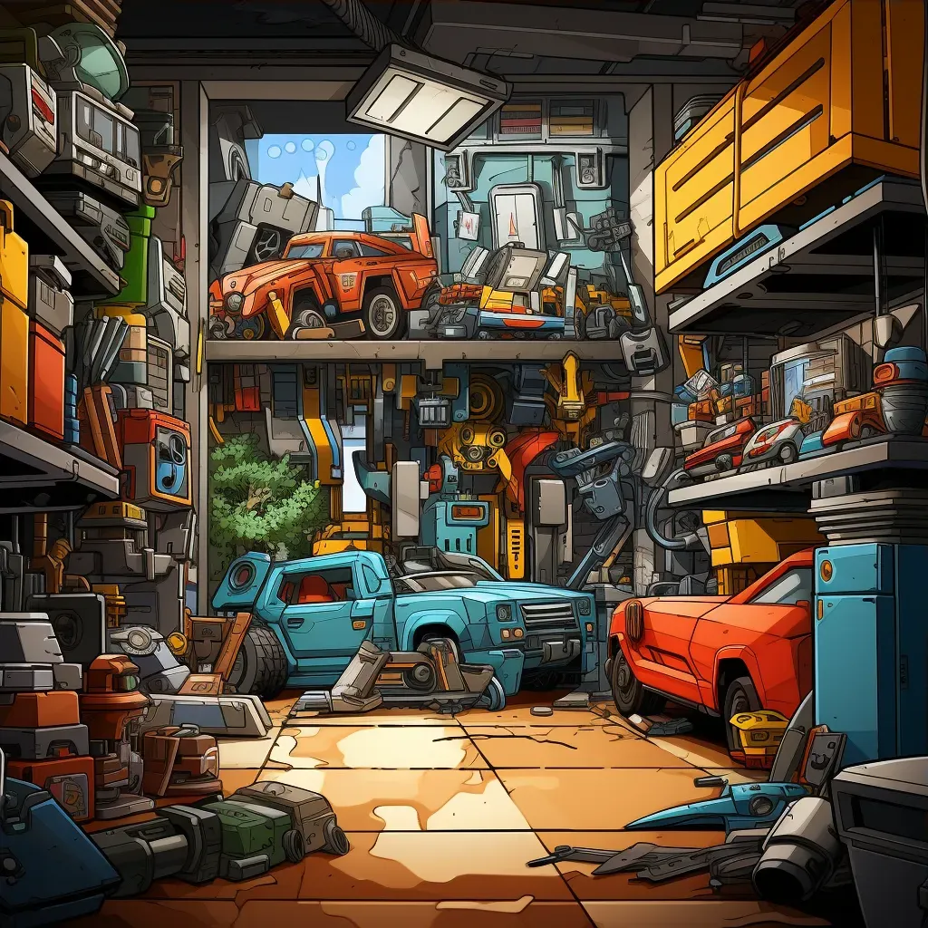 Clean garage blending with cluttered space - Image 3