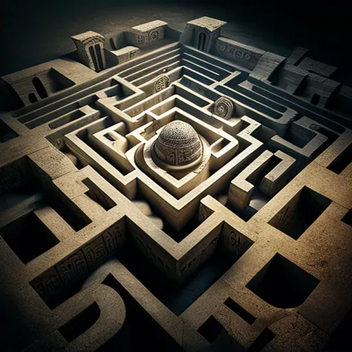 Labyrinth representing a complex problem or intellectual challenge - Image 2