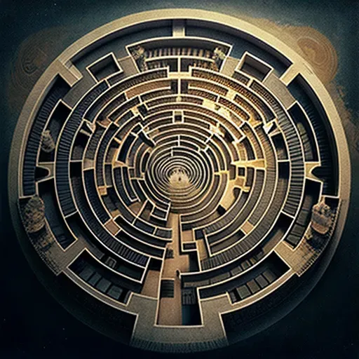 Labyrinth representing a complex problem or intellectual challenge - Image 3