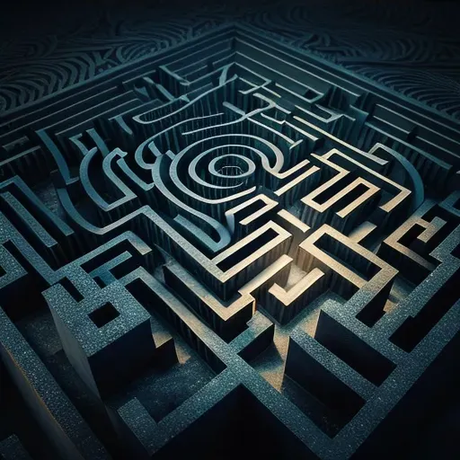 Labyrinth representing a complex problem or intellectual challenge - Image 4