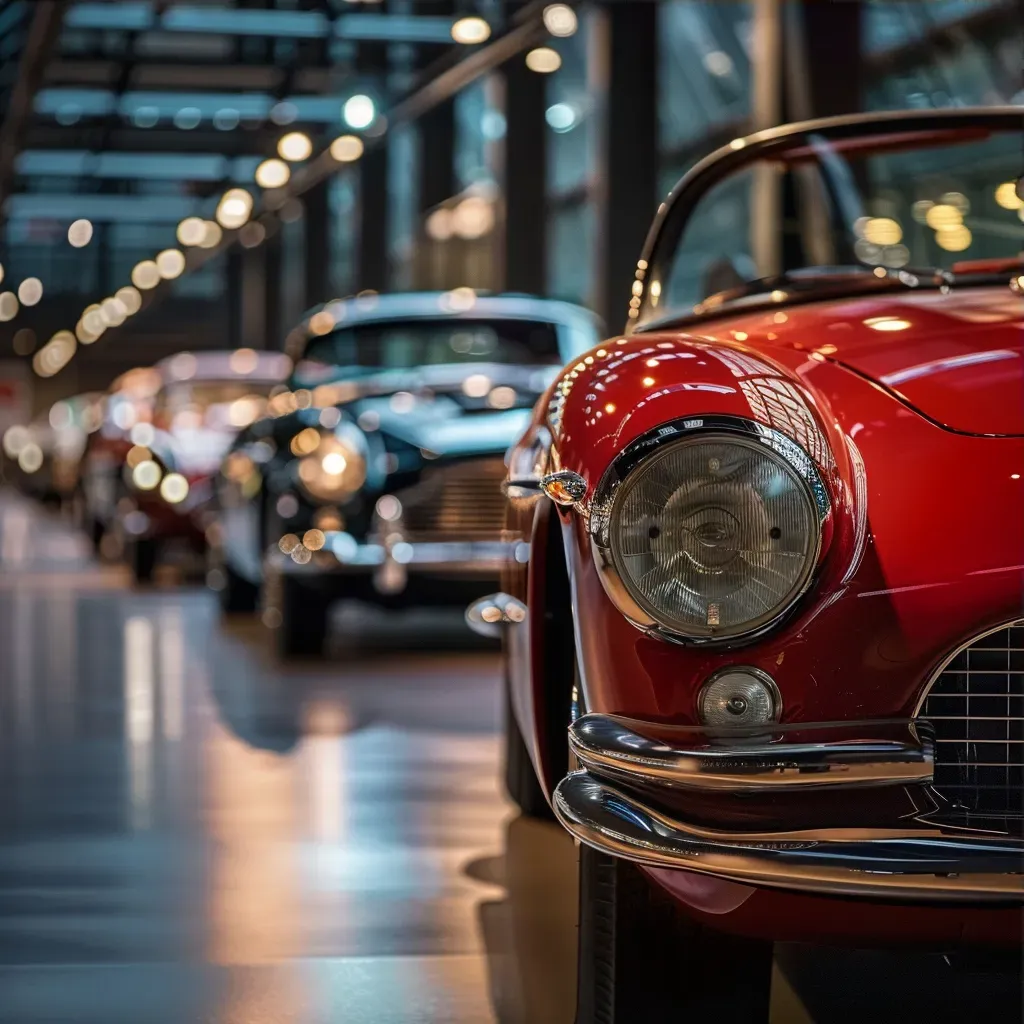 Vintage Car Showroom Display