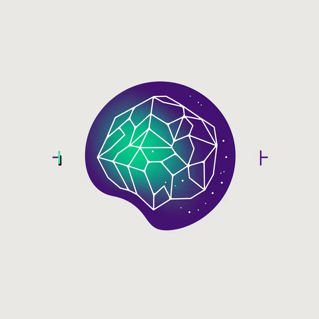 Logo with AI brain in purple and green colors - Image 3