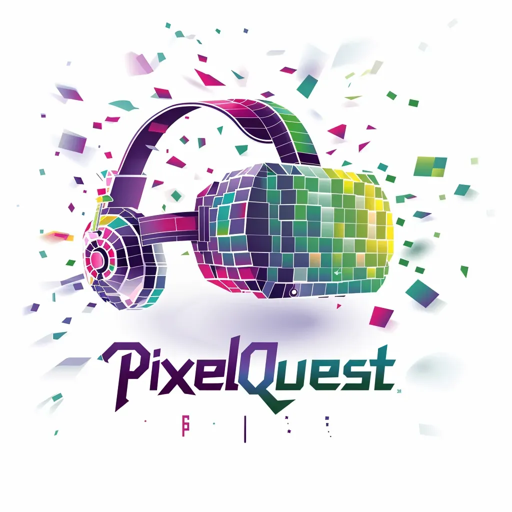 Playful and colorful logo with an AR headset icon in purple and green - Image 2