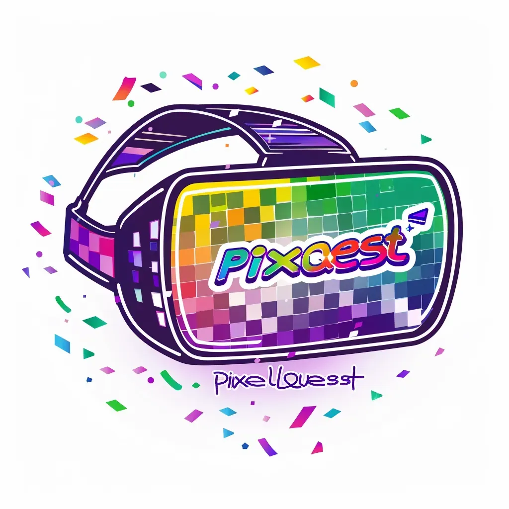 Playful and colorful logo with an AR headset icon in purple and green - Image 3