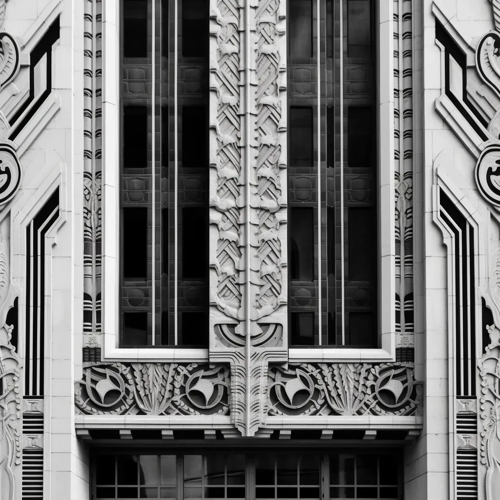 art deco facade photo - Image 1