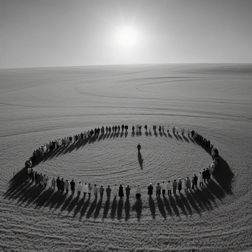 Image of community harvest festival in field of wheat - Image 2