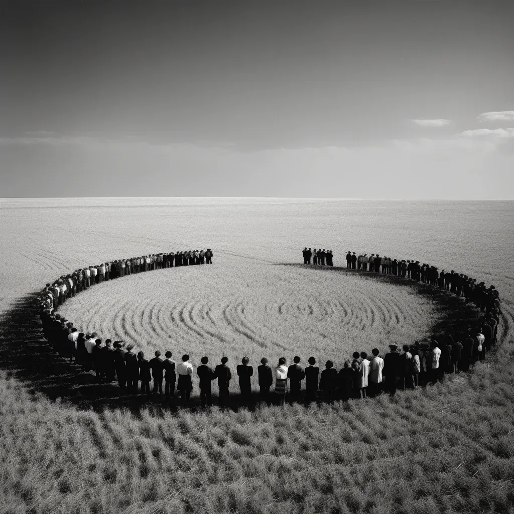 Image of community harvest festival in field of wheat - Image 3