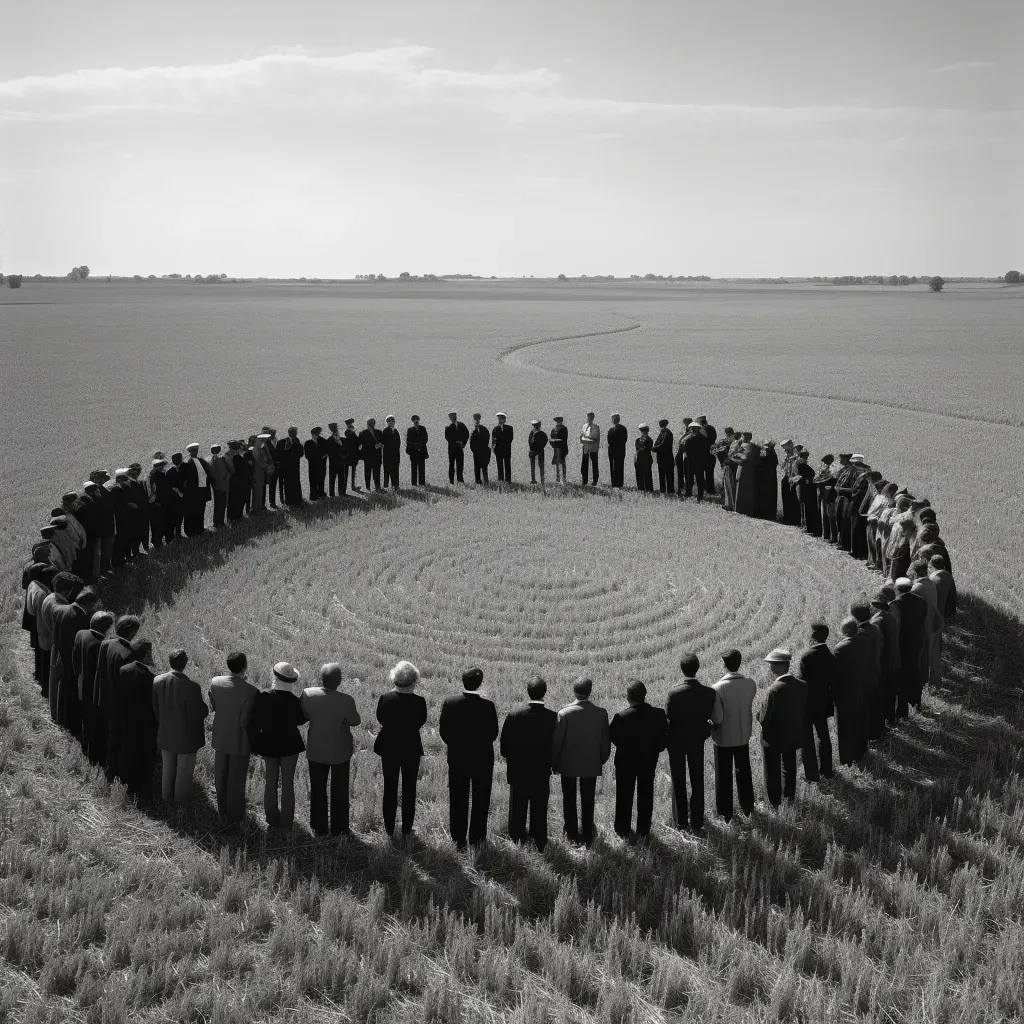 Image of community harvest festival in field of wheat - Image 4