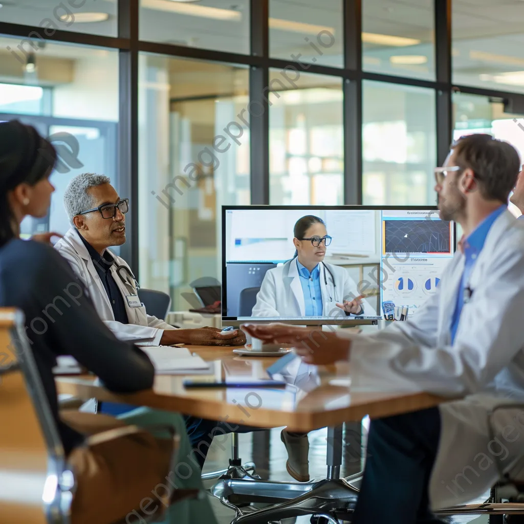 Medical professionals collaborating on telehealth - Image 4