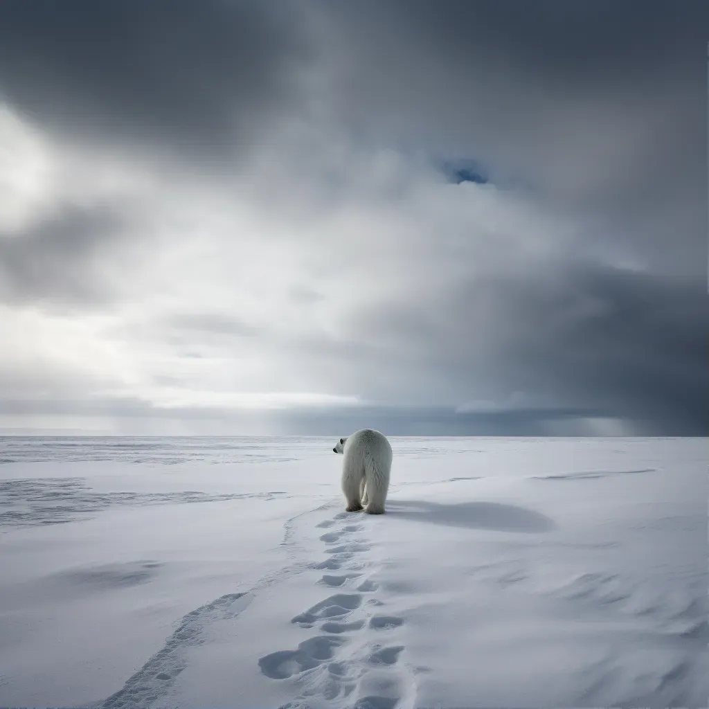 Polar bear in Arctic - Image 1