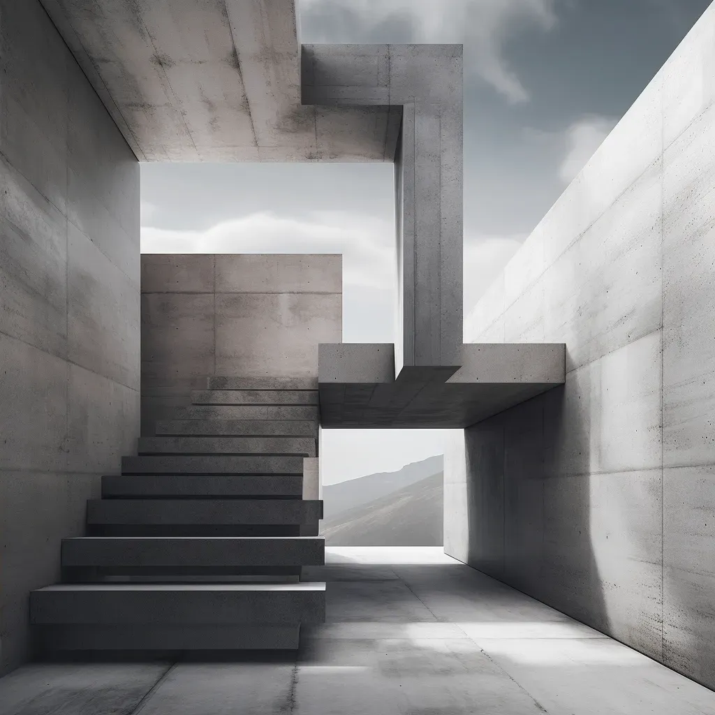 Minimalist concrete structures - Image 2